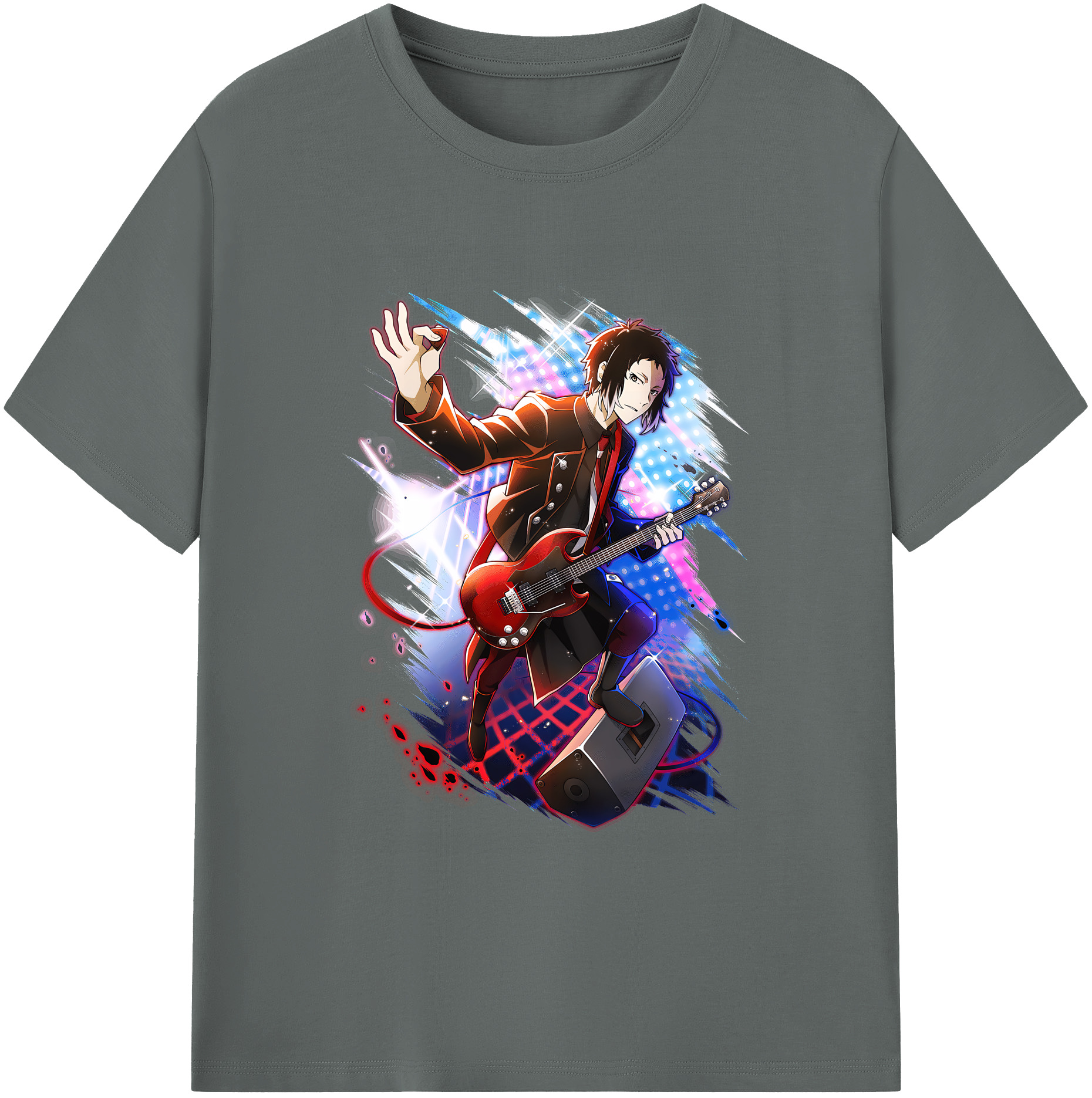 （画像用） 文豪ストレイドッグス Bungo Stray Dogs 綿100％ メンズ半袖Tシャツ｜肌触りやわらか＆通気性